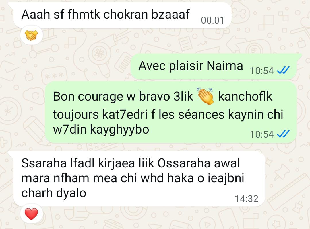 WhatsApp Feedback Naima